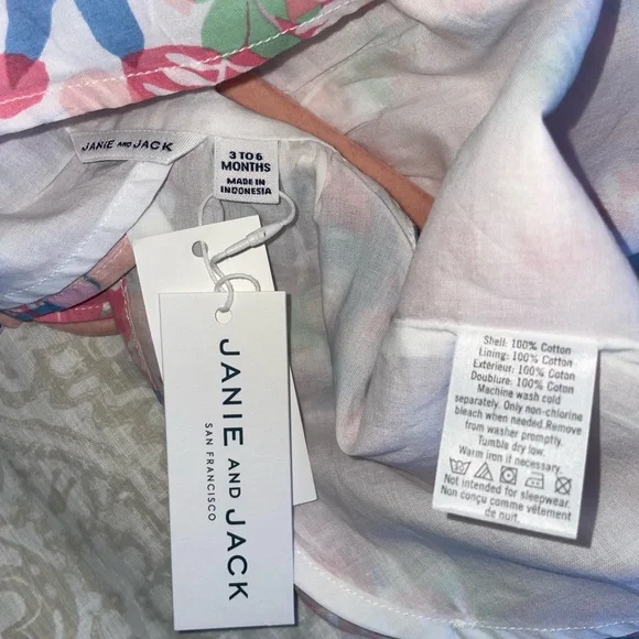 NWT 3-6 months Janie and Jack | Floral Top and Matching Bloomers - Picture 5 of 6